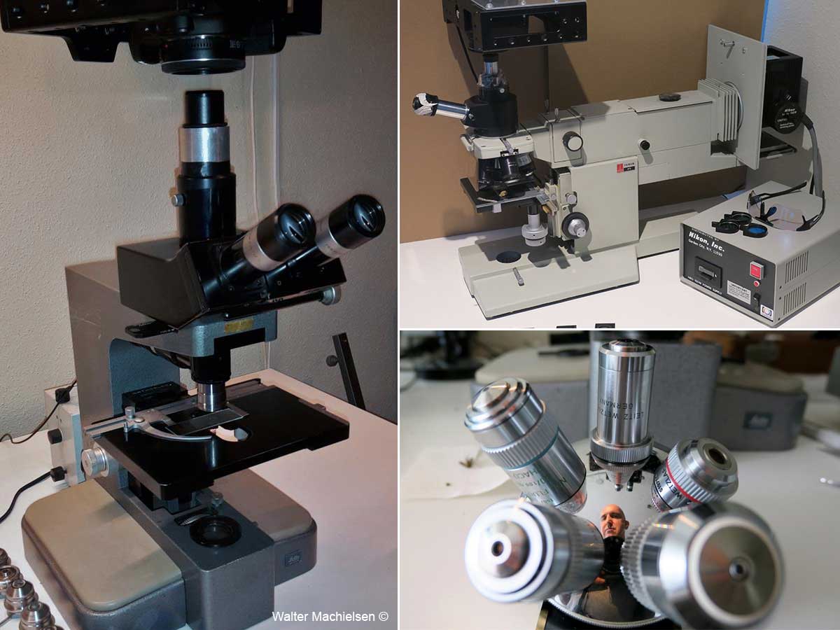 Microscopes used by Walter Machielsen ©