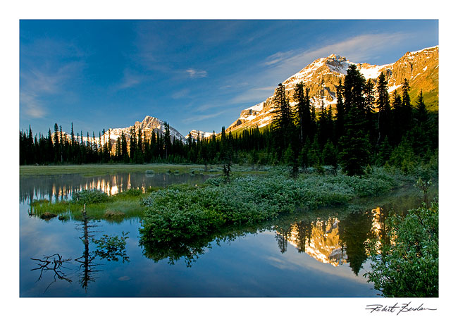 Mountain reflections by Robert Berdan &copy;