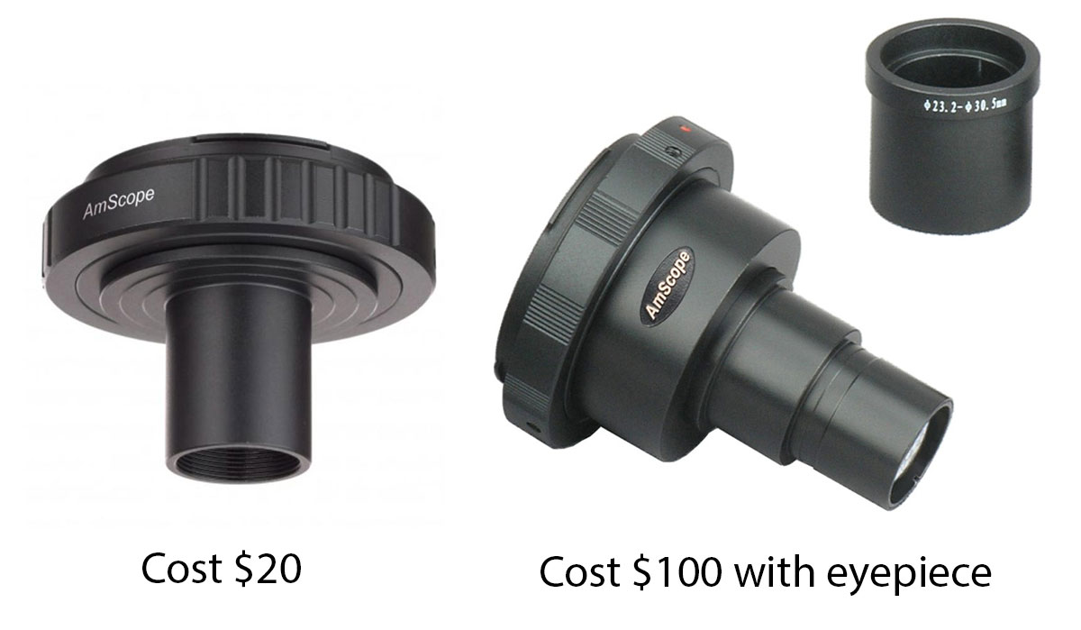 microscope camera adapters
