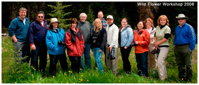 Wildflower workshop group photo