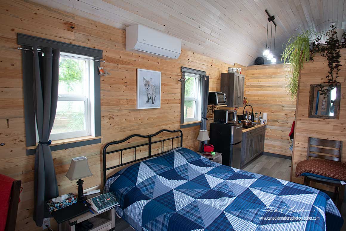 Bedroom and living quarters at the Sanctuary Inn by Robert Berdan 