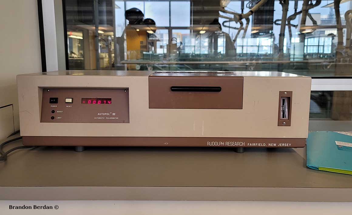 modern Polarimeter used in a chemistry lab at the University of Calgary by Brandon Berdan ©