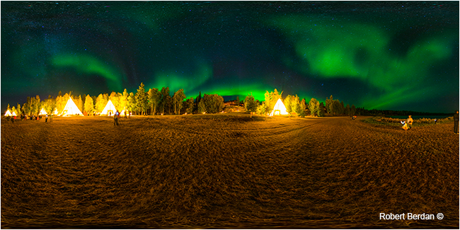 Aurora village interactive panorama by Robert Berdan ©