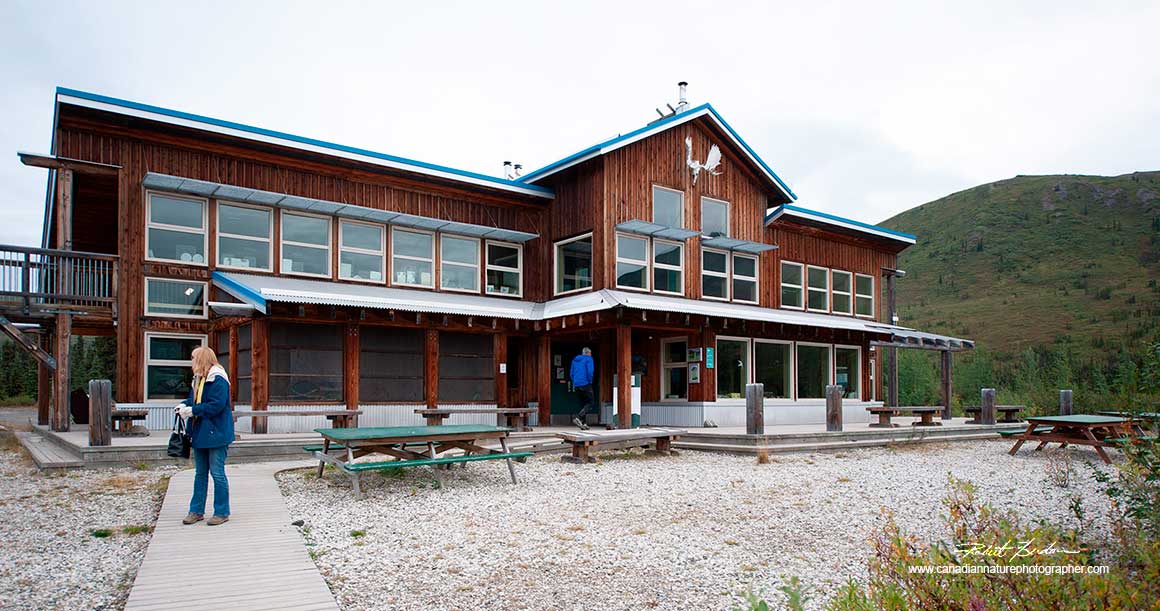 Tombstone visitor Center near the entrance of the Dempster Highway