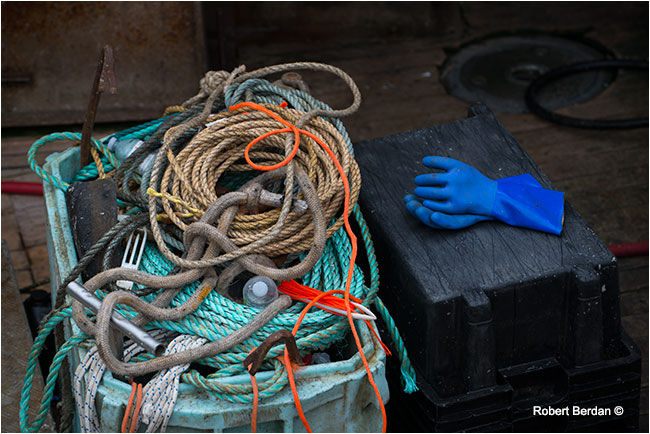 Fisherman's ropes and gloves by Robert Berdan ©