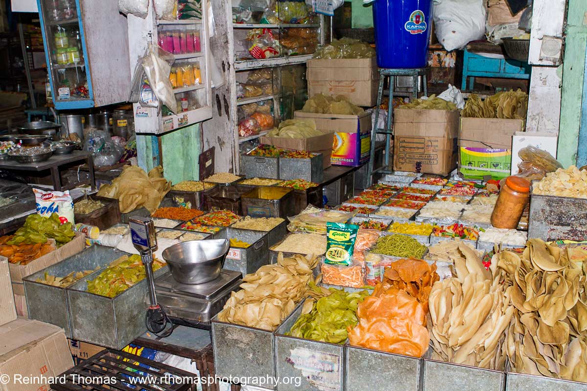 Food store in local market  India by Reinhard Thomas ©