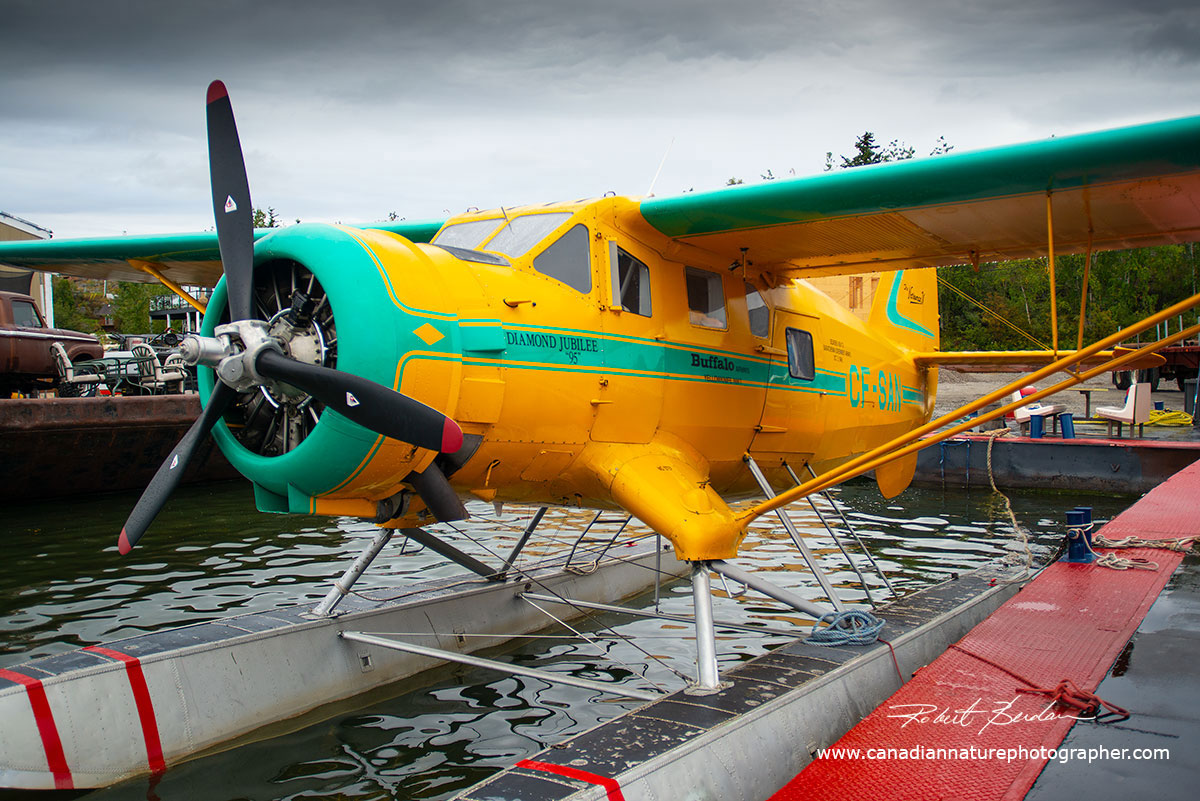 Float plane in Yellowknife harbour by Robert Berdan ©