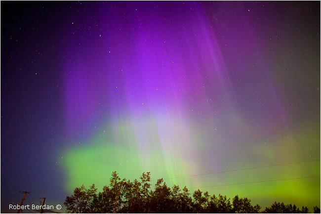 Auroral rays and big dipper by Robert Berdan ©