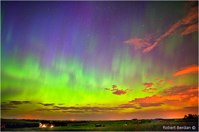 Aurora near Calgary August 5, 2011 by Robert Berdan ©