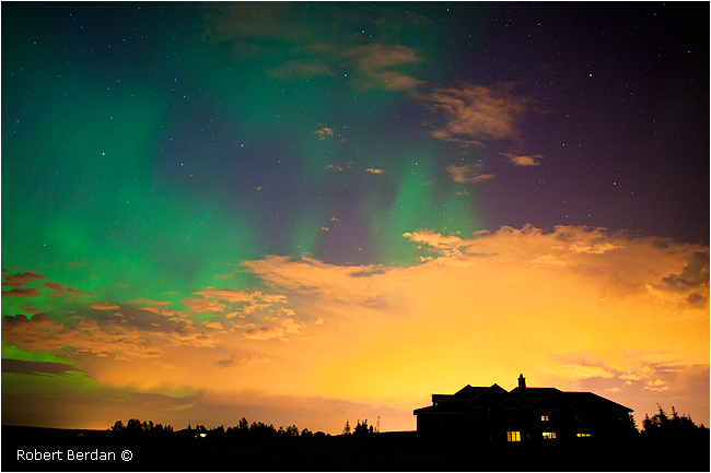 House, clouds over Calgary and Aurora by Robert Berdan ©