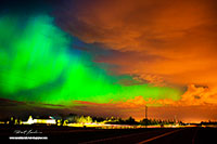 Aurora Borealis Calgary after storm by Robert Berdan