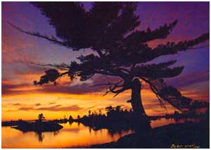 Split Rock Sunset by Budd Watson 
