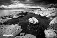 Killarney Provincial Park Black and white photo Ontario by Robert Berdan