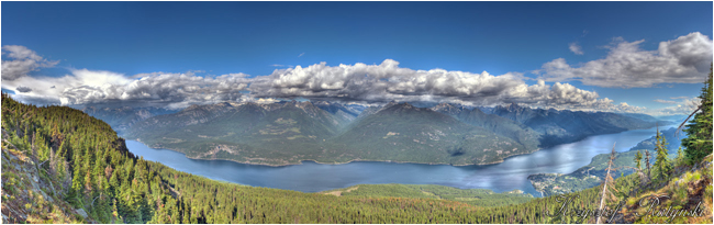 Kootenayt Lake from Mt. Buchanan by Chris Ratynski ©