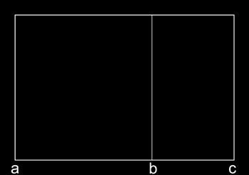 Diagram showing the golden ratio by R. Berdan 
