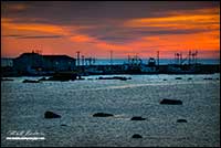 Musgrave Harbour at sunrise by Robert Berdan