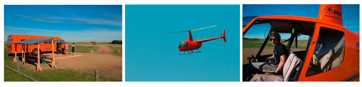 Mountain view helicopters at Horseshoe Canyone by Robert Berdan ©