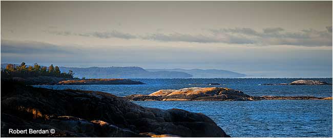 Coastline of Lake Superior from Agawa Rock by Robert Berdan ©