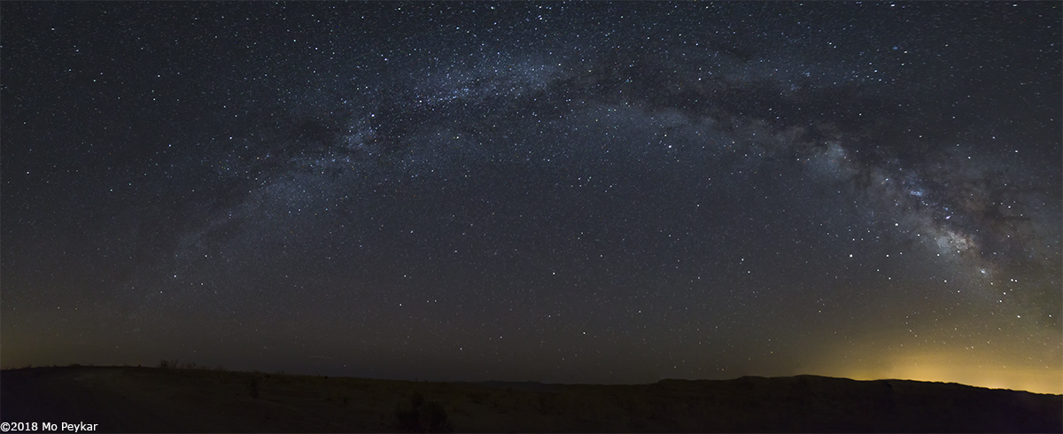 Night sky and Milky way in the Desert by Mo Peykar ©