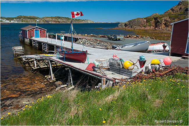 Dock near French Beach Newfoundland by Robert Berdan ©