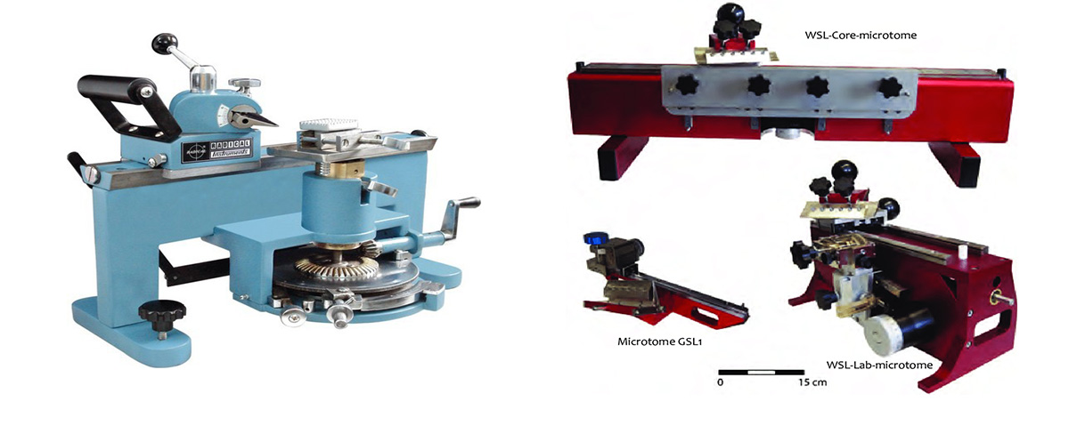 Sliding microtomes from India and Switzerland 