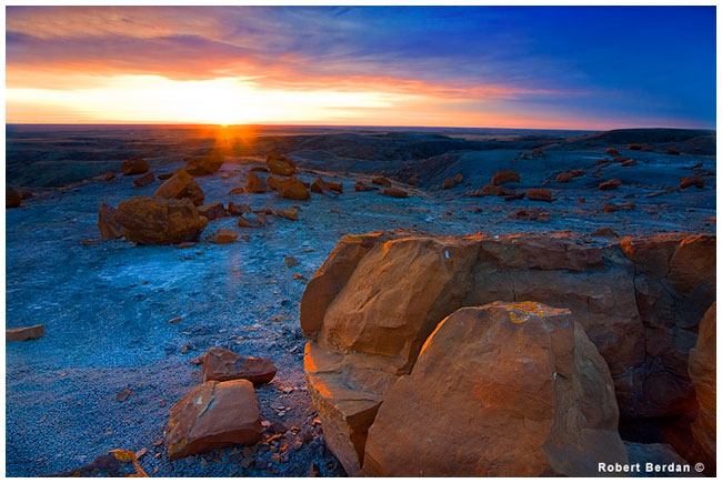 Sunset at Red Rock Coulee by Robert Berdan ©