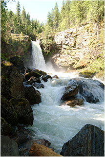 Sutherland falls overexposed 1EV by Robert Berdan &copy;