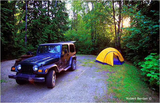 Camping at Blanket Creek provincial park by Robert Berdan &copy;