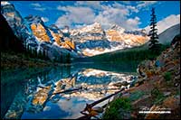 Moraine lake - ten peaks - Banff National Park by Robert Berdan