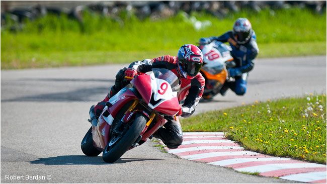 Motor Cycle Racing Race City by Robert Berdan ©
