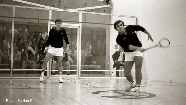 Husein Meguid and Ned Edwards Texas Open squash tournament by Robert Berdan ©
