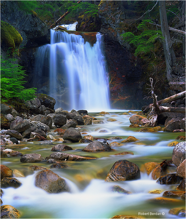 Gardner Creek Water falls taken with 4 x 5 camera by Robert Berdan ©