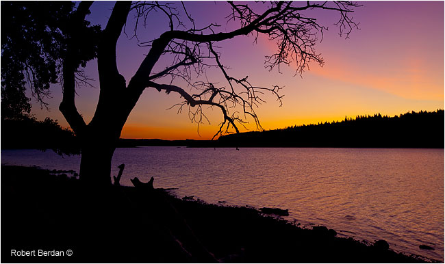 Sunrise looking east at Upper Waterton Lake by Robert Berdan ©