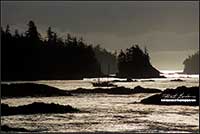 Boat returning to harbour Ucluelet British Columbia by Robert Berdan