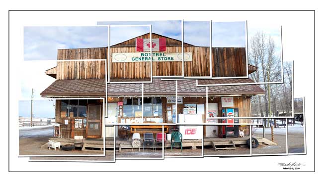 Photomontage of the Bottrel store. 